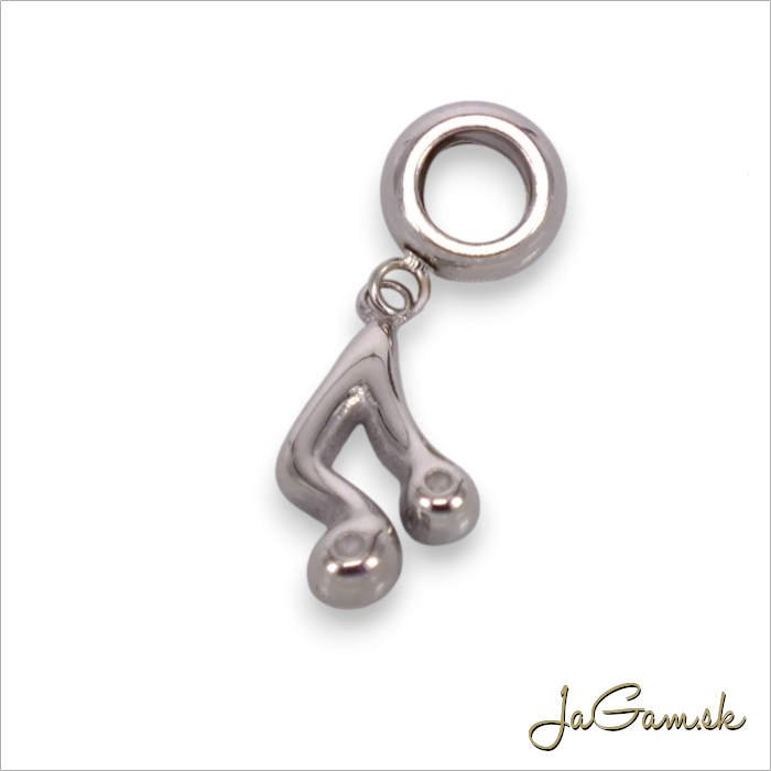 Korálka s príveskom 29x12mm CHIRURGICKÁ OCEĽ, 1ks (ch1760)